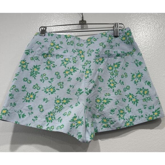 Zara Floral Mini Skort Women’s Small Blue Green Lined Blend Blogger Favorite - Picture 3 of 5